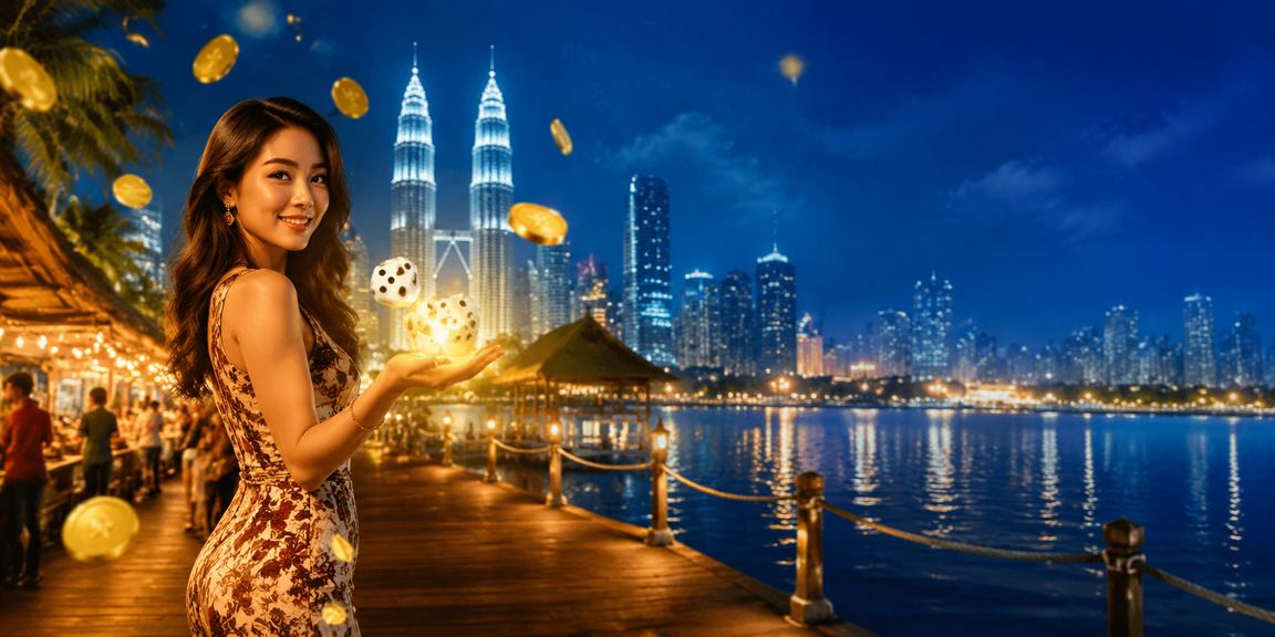 Permainan dadu di Kuala Lumpur dengan suasana sukan maya